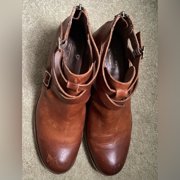 Kork-Ease Jardin Buckle Strap Brown Leather Ankle Bootie/Back Zip Size 9M - Picture 8 of 15